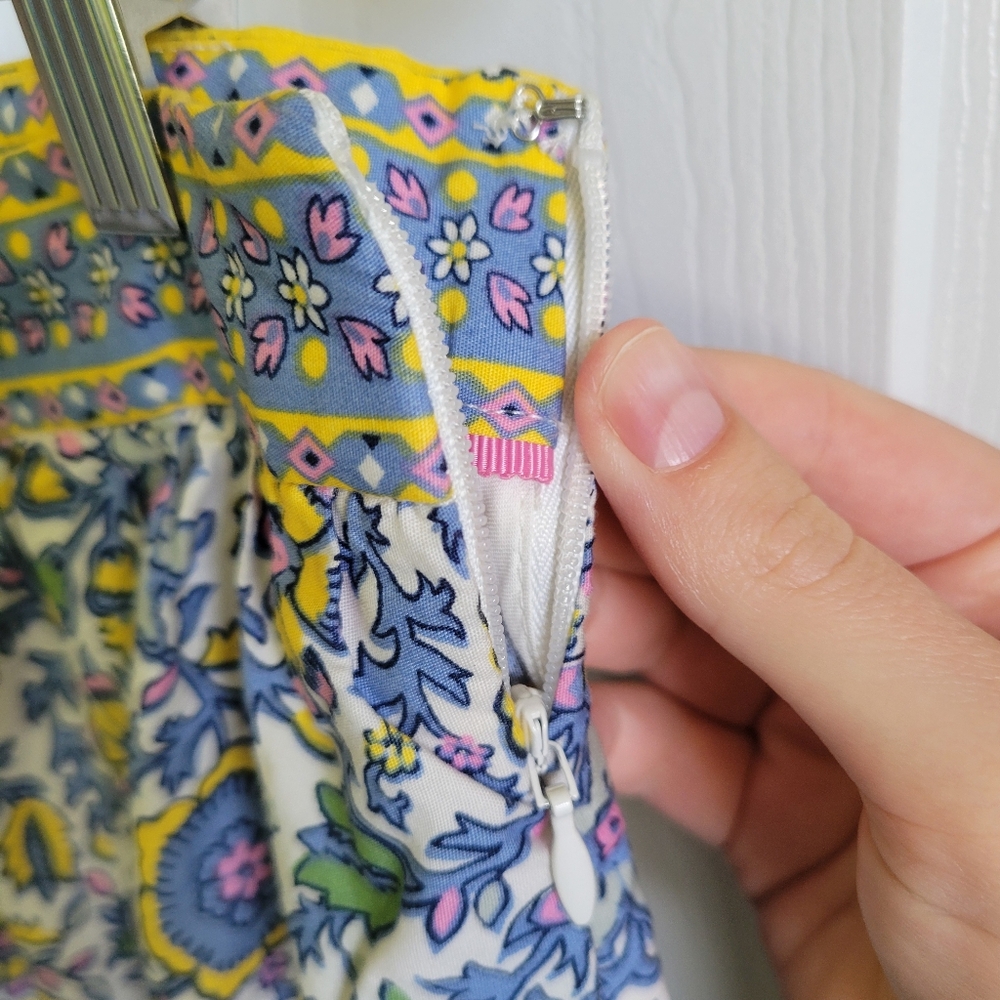 Boden Blue, Yellow and White Floral Tiered Maxi Skirt - Picture 5 of 7